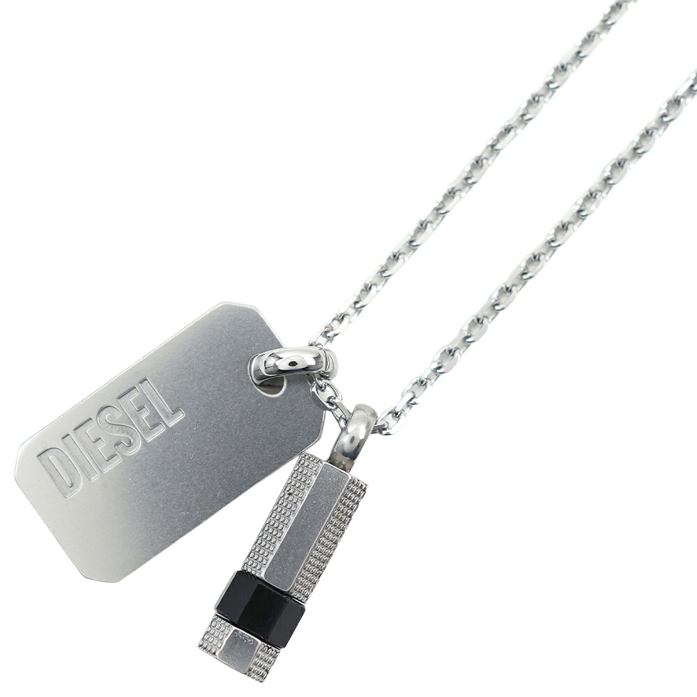 ディーゼル ネックレス ステンレス メンズ ペンダント アクセサリー チェーン シルバー カラー DIESEL NECKLACE SILVER DX1156040