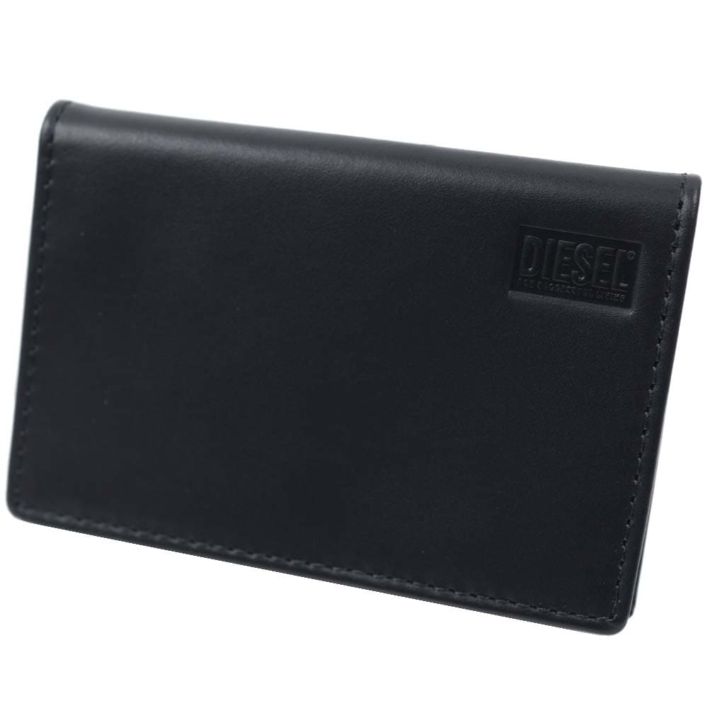 DIESEL>>ディーゼル ロゴ プレート テクスチャ カードケース メンズ カードケース レザー（カードケース）｜DIESEL