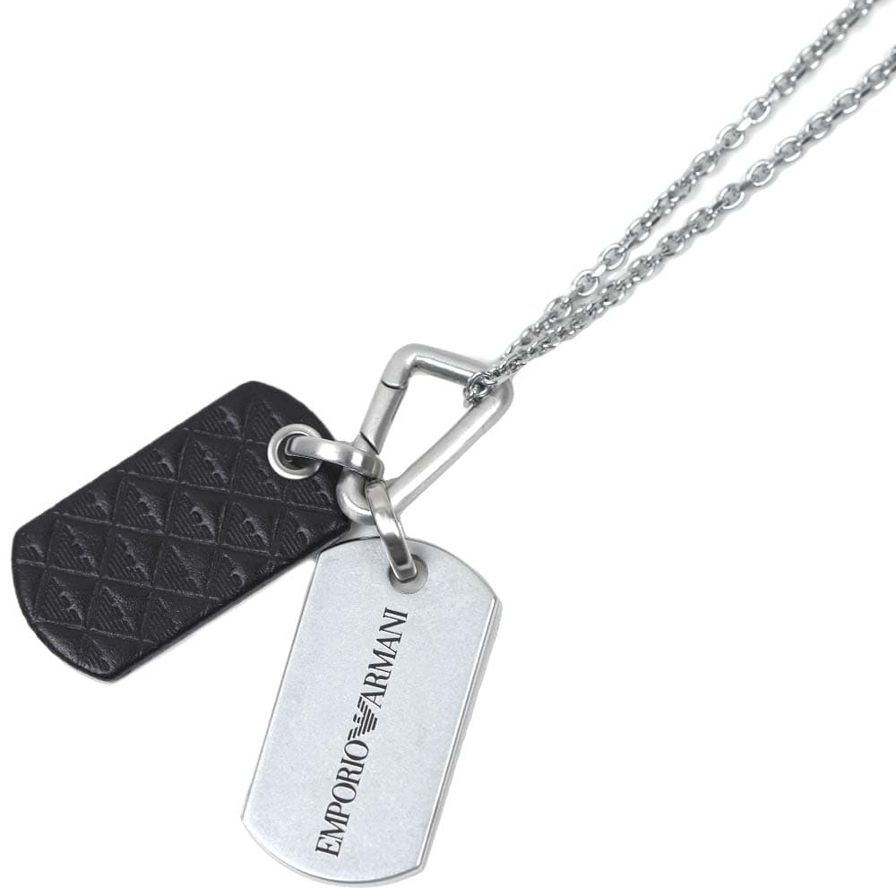 エンポリオアルマーニ ネックレス ペンダント アクセサリー メンズ シルバー EMPORIO ARMANI EGS3133040｜アクセサリーギフトのTYS
