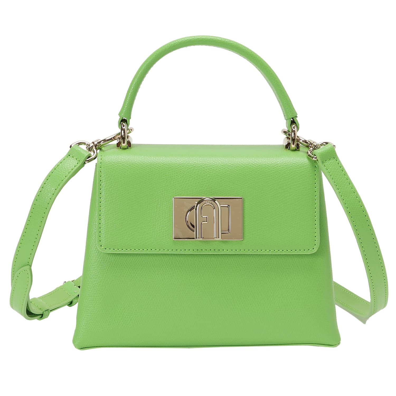 フルラ 御徒面子 FURLA レディース WB00109 ARE000 1995S 1927 ミニ いの一番手持ち部分 2WAY 肩先･ハンドバック はりつけ台上半身 緑であること 1927 MINI TOP HANDLE WB00109-ARE000-1995S-1927