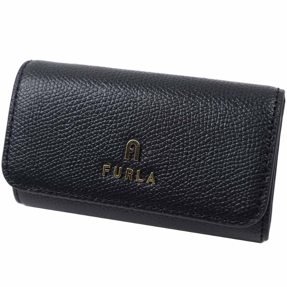 フルラ 仄めかし入れもの レディース カメリア なめし革 ネロ 黒いこと 黒 FURLA CAMELIA KEYCASE ARES NERO WR00436-ARE000-O6000 財布・ケース-キーケース