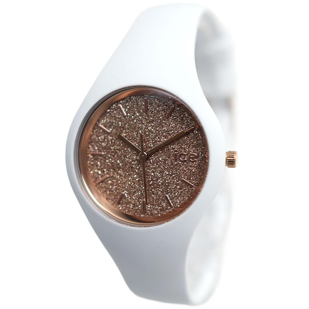 [訳ありアウトレット] アイスウォッチ 腕時計 ice watch レディース 001343 アイス グリッター ICE glitter スモール ローズ ゴールド ホワイト シリコン ウォッチ WATCH 6,160円