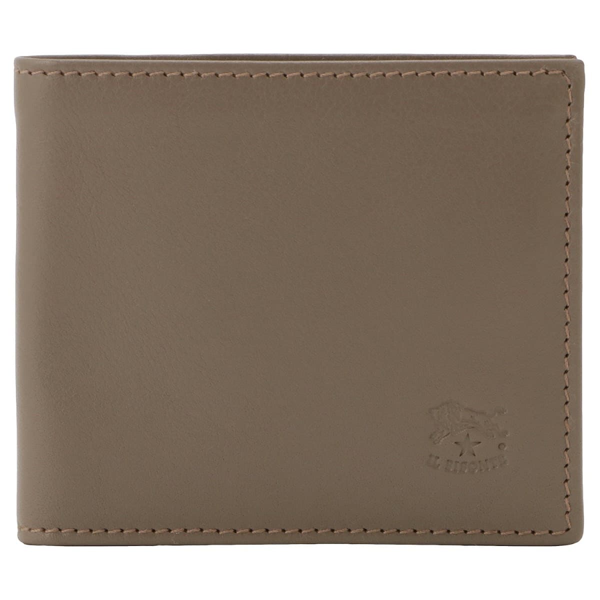 イルビゾンテ 銭入れ IL BISONTE メンズ 御釣り入れ付 二つ折り銭入れ グレージュ ウォレット SBW007-PV0005-GY103B
