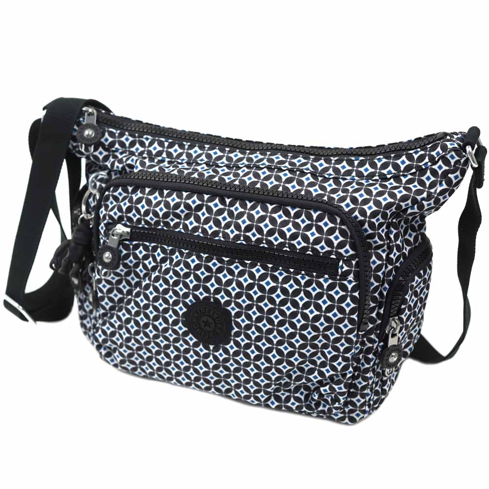 ラドヤード・キプリング ショルダーバッグ 曲がった掛け 肩かけ 7L Kipling GABBIE S KI3759 Y731 Blackish Tile Polyester KI3759-Y731