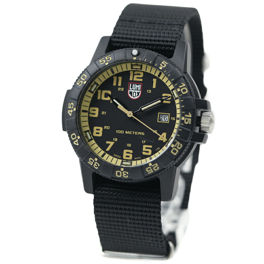 ルミノックス 腕時計 メンズ LUMINOX レザーバック シータートル ジャイアント アナログ ミリタリーウォッチ アウトドア キャンプ ナイロンベルト NATO ブラック ベージュ XS.0333