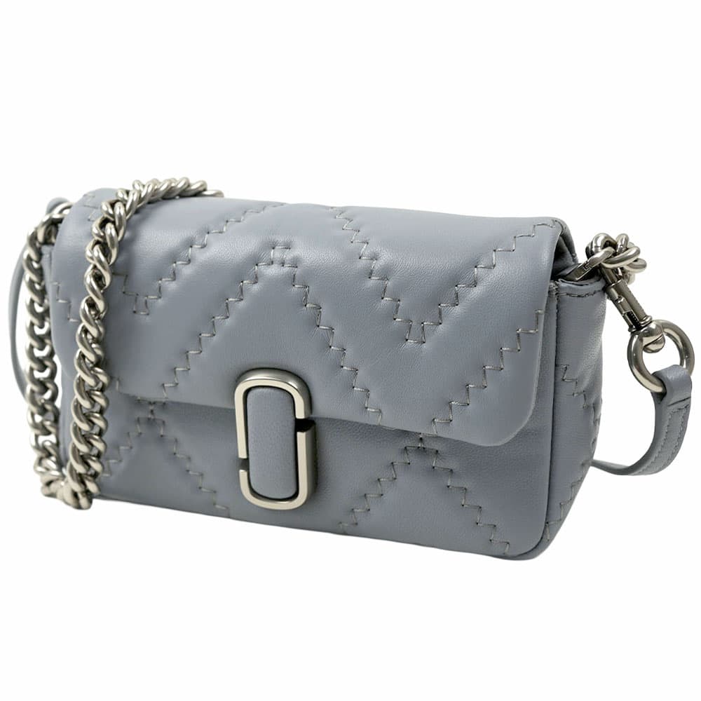 マークジェイコブス ショルダーバッグ レディース ハンドバッグ 曲がった掛け 肩かけ 薄墨色 MARC JACOBS THE MINI SHOULDER BAG 2S3HSH016H03 050 WOLF GREY 2S3HSH016H03-050