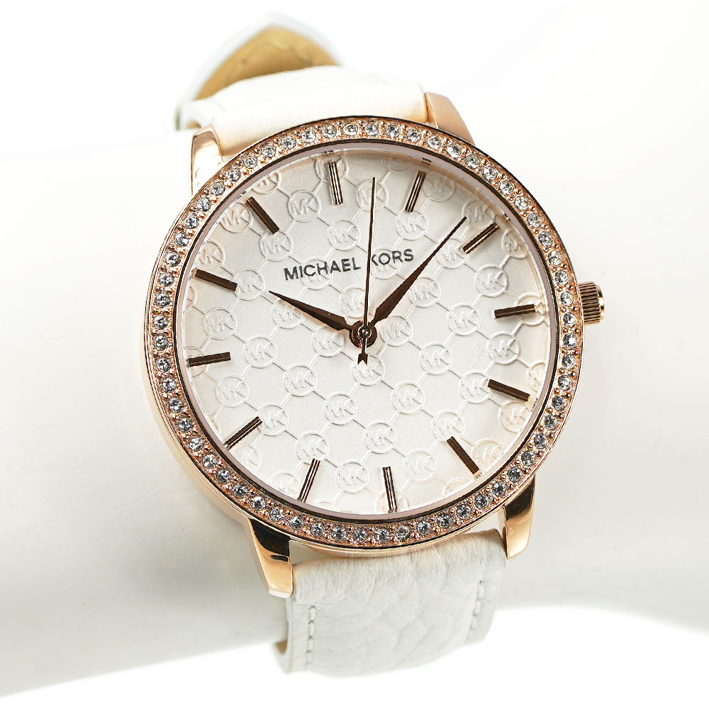 michael kors watch leather belt