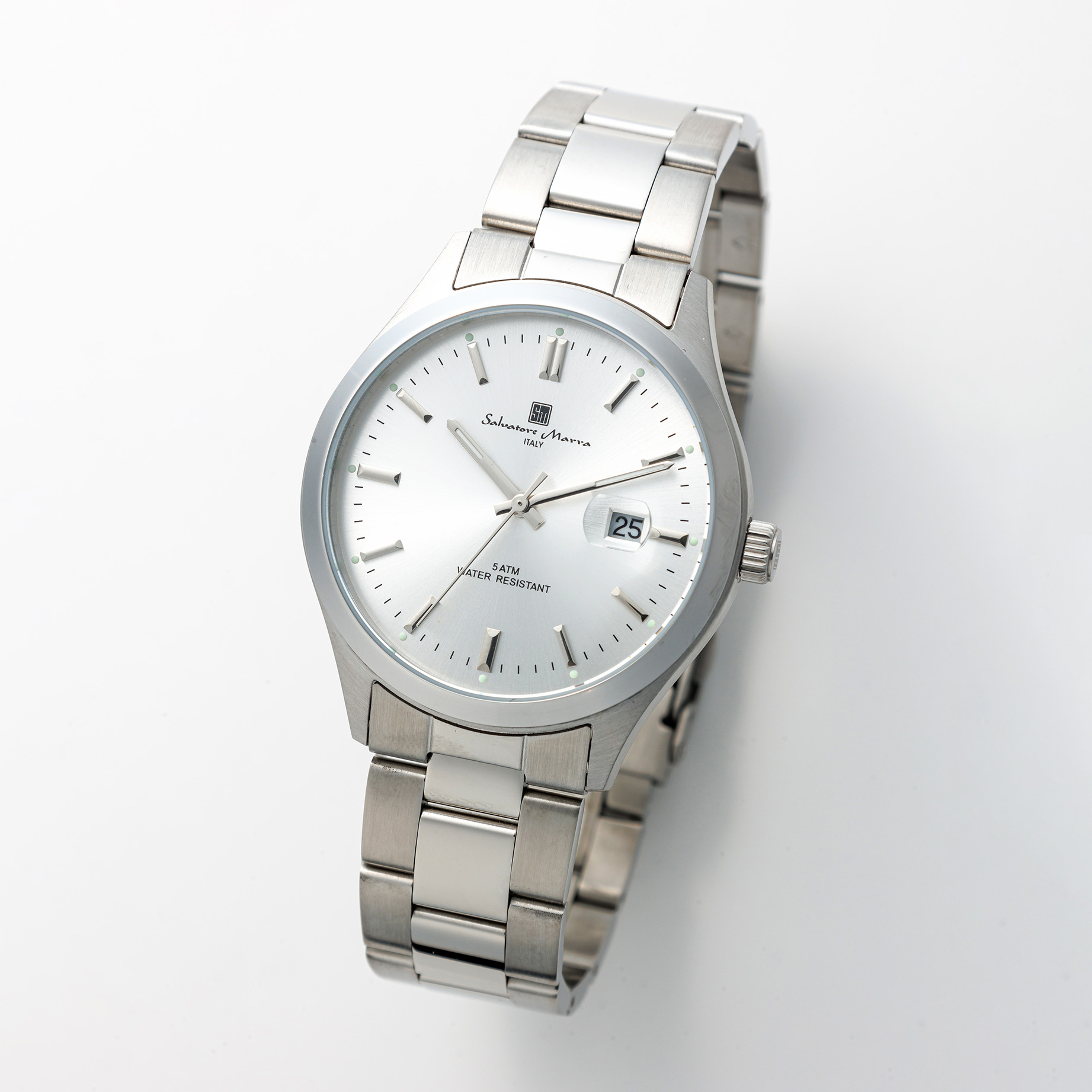 Salvatore Marra サルバトーレマーラ腕時計 日付表示　SM24107-SSSV 5,825円