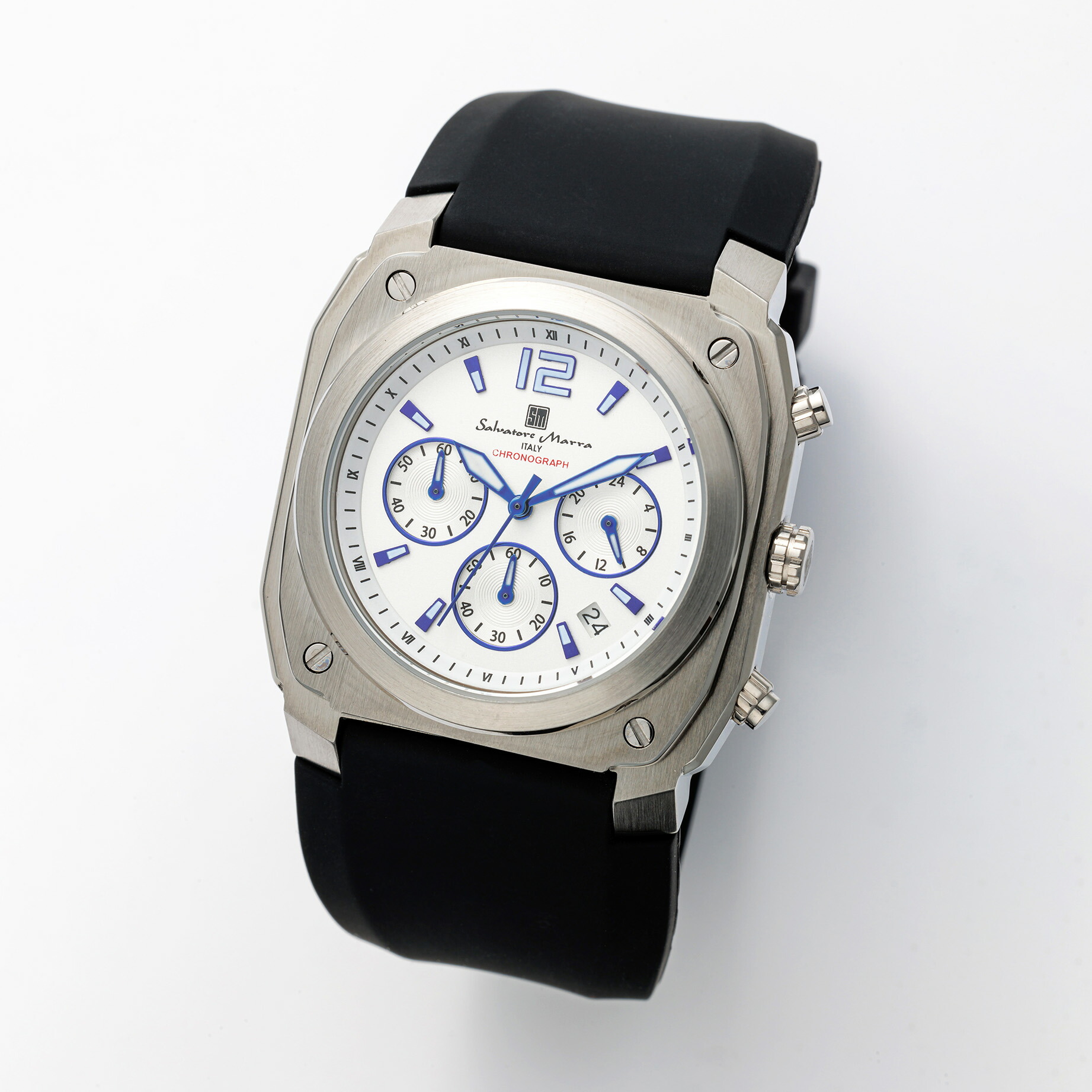 Salvatore Marra サルバトーレマーラ腕時計　クロノグラフウォッチ　SM24109-SSWH 9,088円