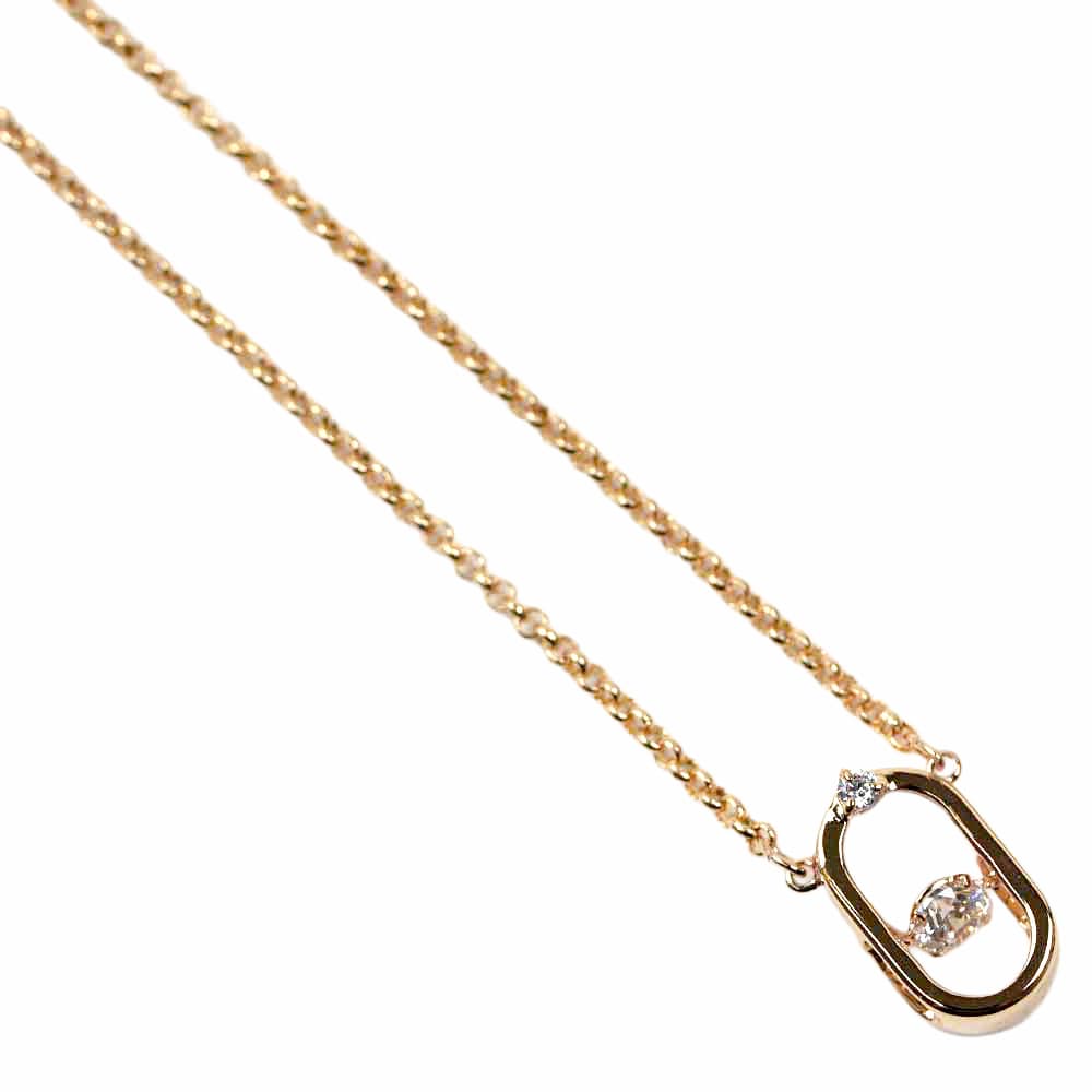 スワロフスキー ネックレス ペンダント 揺れる クリスタル レディース 楕円形 ホワイト ローズゴールド SWAROVSKI NORTH NECKLACE Sparkling Dance 5468084