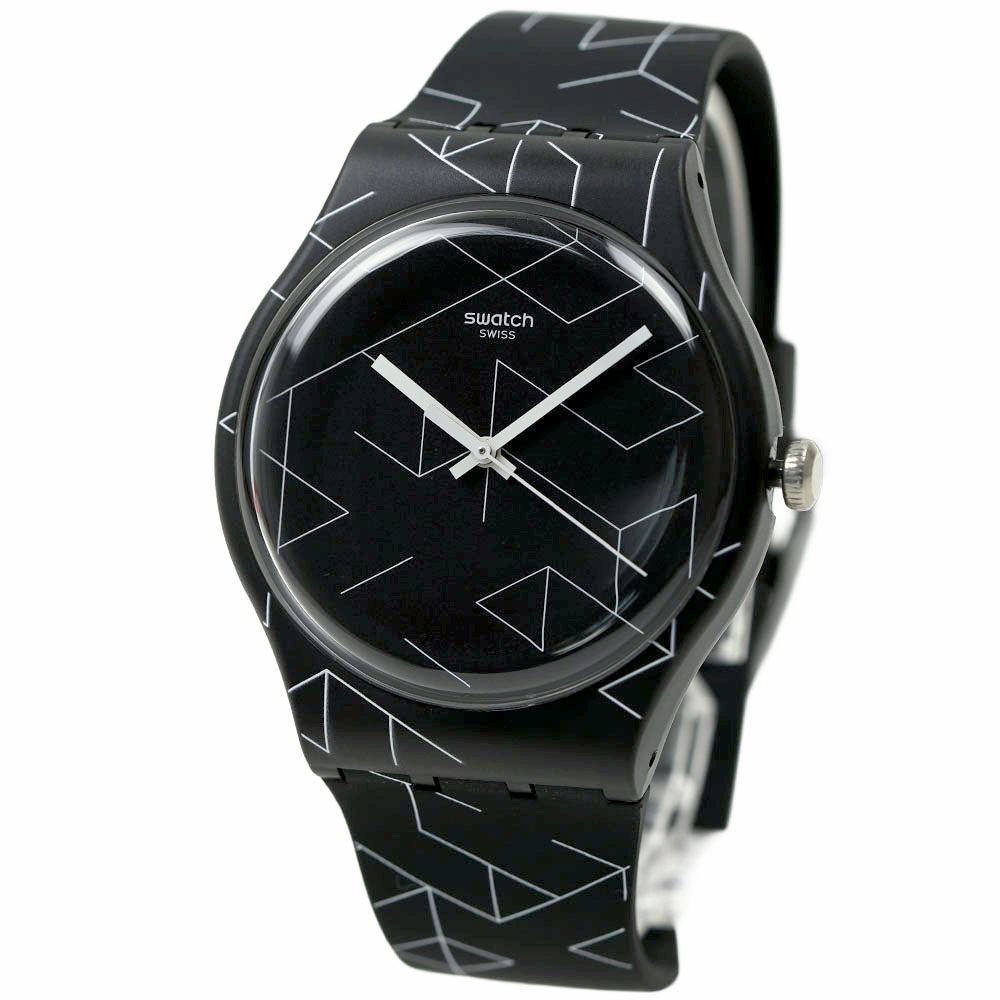 Swatch ブラック クロノグラフ 時計 Amazon.com: Swatch Chrono 42 Unisex Watch Dress Stainless Steel