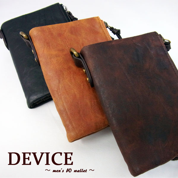 楽天市場】デバイス 財布 二つ折り DEVICE ヴィンテージ メンズ