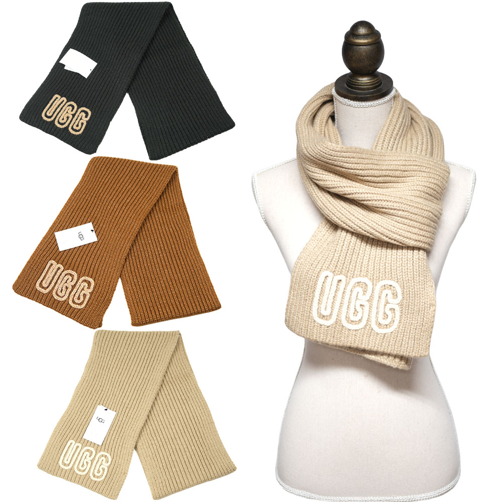 楽天市場】UGG アグ マフラー W CHUNKY CRAFTED RIB SCARF 102787