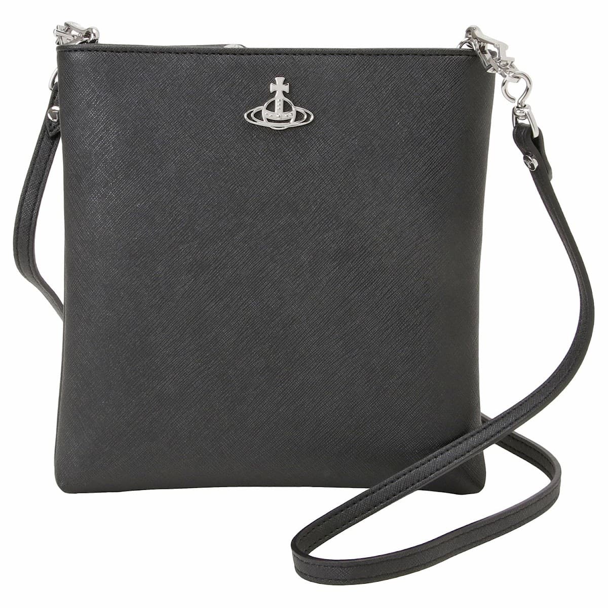 ヴィヴィアンウエストウッド バッグ Vivienne Westwood レディース 51160005 S000B N401 バイオグリーン  サフィアーノ スクエア ショルダーバッグ クロスボディ ブラック BIOGREEN SAFFIANO SQUIRE NEW SQUARE  CROSSBODY 51160005-S000B-N401 アクセサリー ...