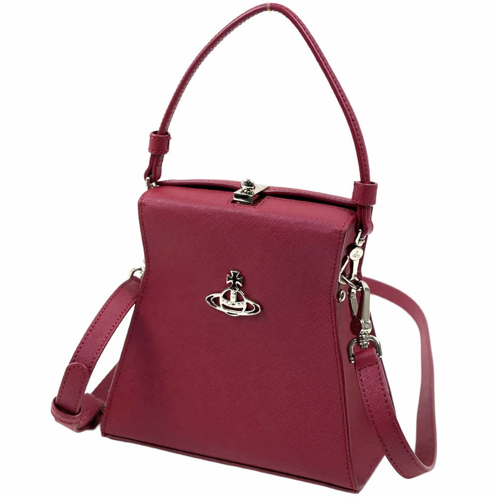 ヴィヴィアンウエストウッド ショルダーバッグ レディース ハンドバッグ レッド Vivienne Westwood KELLY MEDIUM HANDBAG RED 42020027-42093-H401