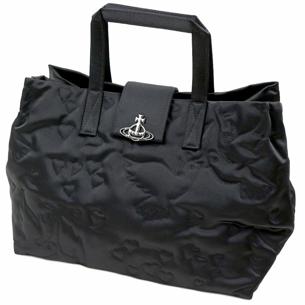 Vivienne Westwood オーブ ロゴ型押し トートバッグ A4 黒 ヴィヴィアンウエストウッド トートバッグ レディース ブラック