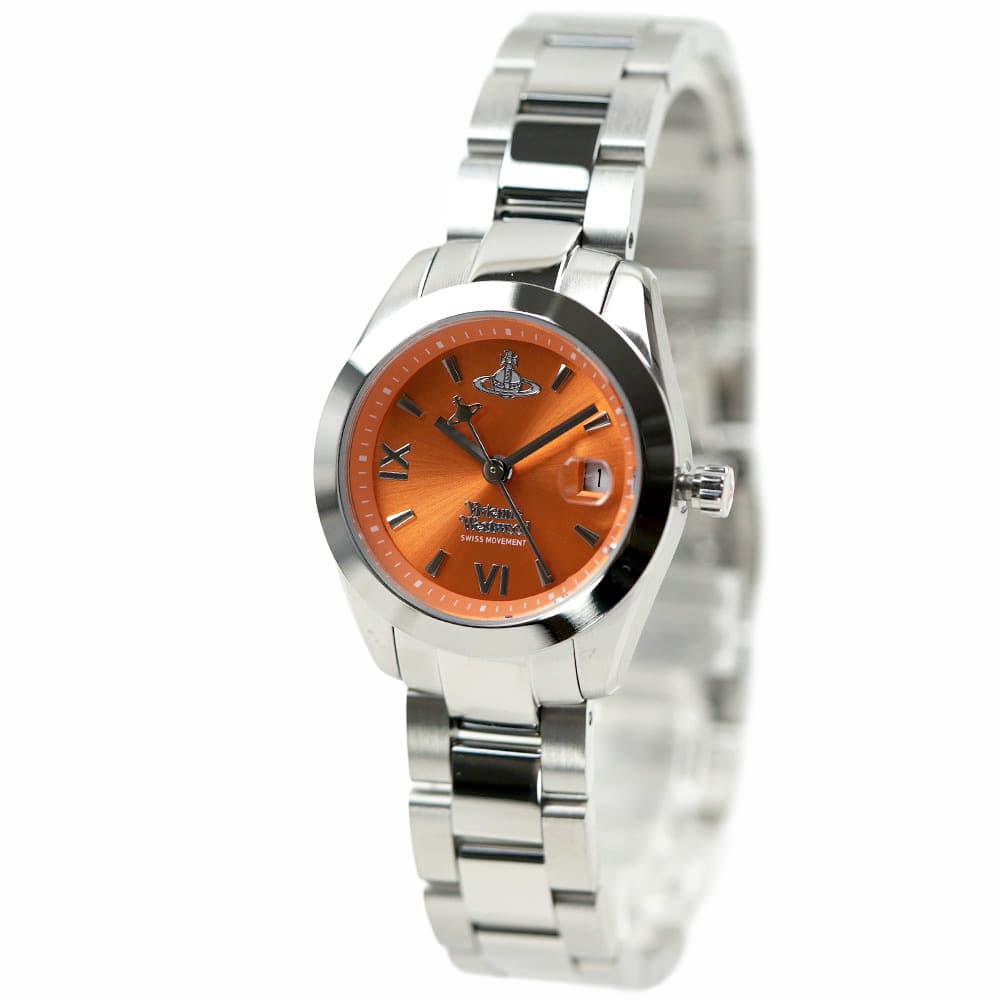 ヴィヴィアンウエストウッド ウオッチ レディース オレンジ色 しろがね色 Vivienne Westwood Fenchurch VV292ORSL