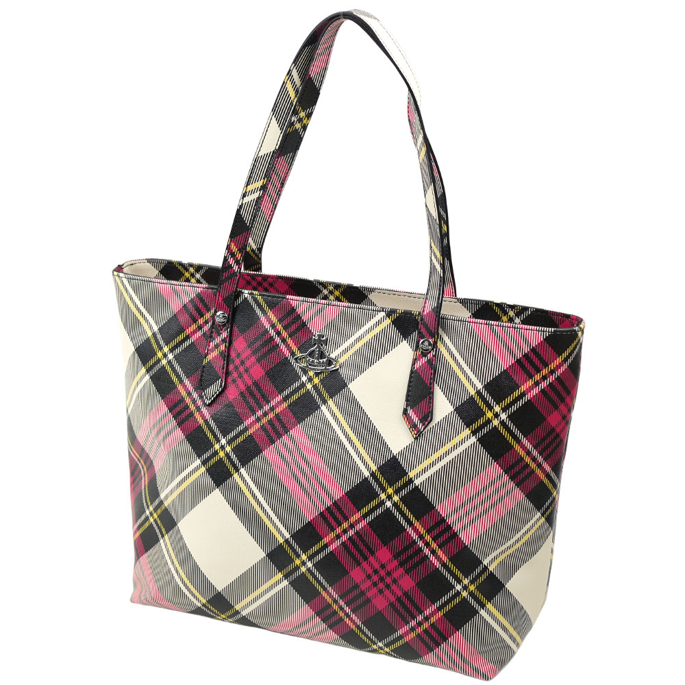 ヴィヴィアンウエストウッド トートバッグ ショッパー レディース オーブ タータンチェック マルチカラー 鞄 Vivienne Westwood Shopper Bag NEW EXHIBITION TARTAN 4205007D-S0012-O101 28,656円