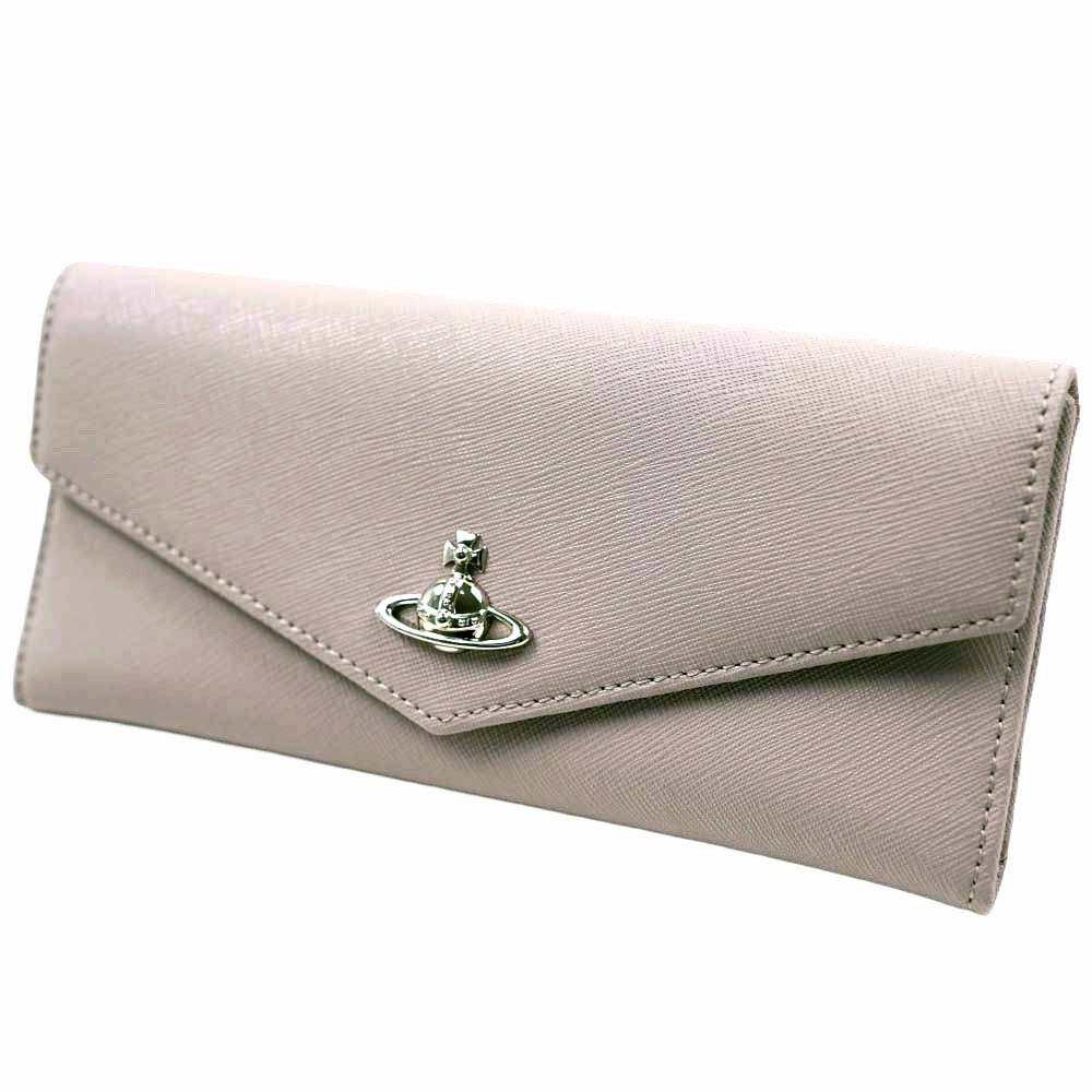 ヴィヴィアン 酉の方角木材 長紙入れ ロングカードケース レディース なめし革 トープ Vivienne Westwood LONG CREDI CARD WALLET TAUPE 51040060-41767-C401 51040060 41767 C401