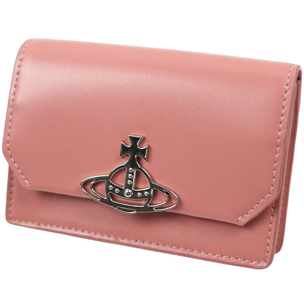 ヴィヴィアンウエストウッド 名刺入れ カードケース レディース レザー ピンク Vivienne Westwood JORDAN BUSINESS CARD HOLDER PINK 51040067-42096-G401 51040067 42096 G401｜アクセサリーギフトのTYS