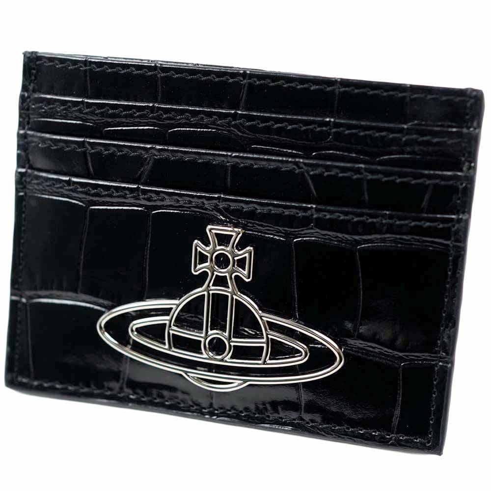 ヴィヴィアンウエストウッド カードケース 名刺入れ メンズ レディース ブラック Vivienne Westwood 5111005A-L0039-N401｜アクセサリーギフトのTYS 12,672円