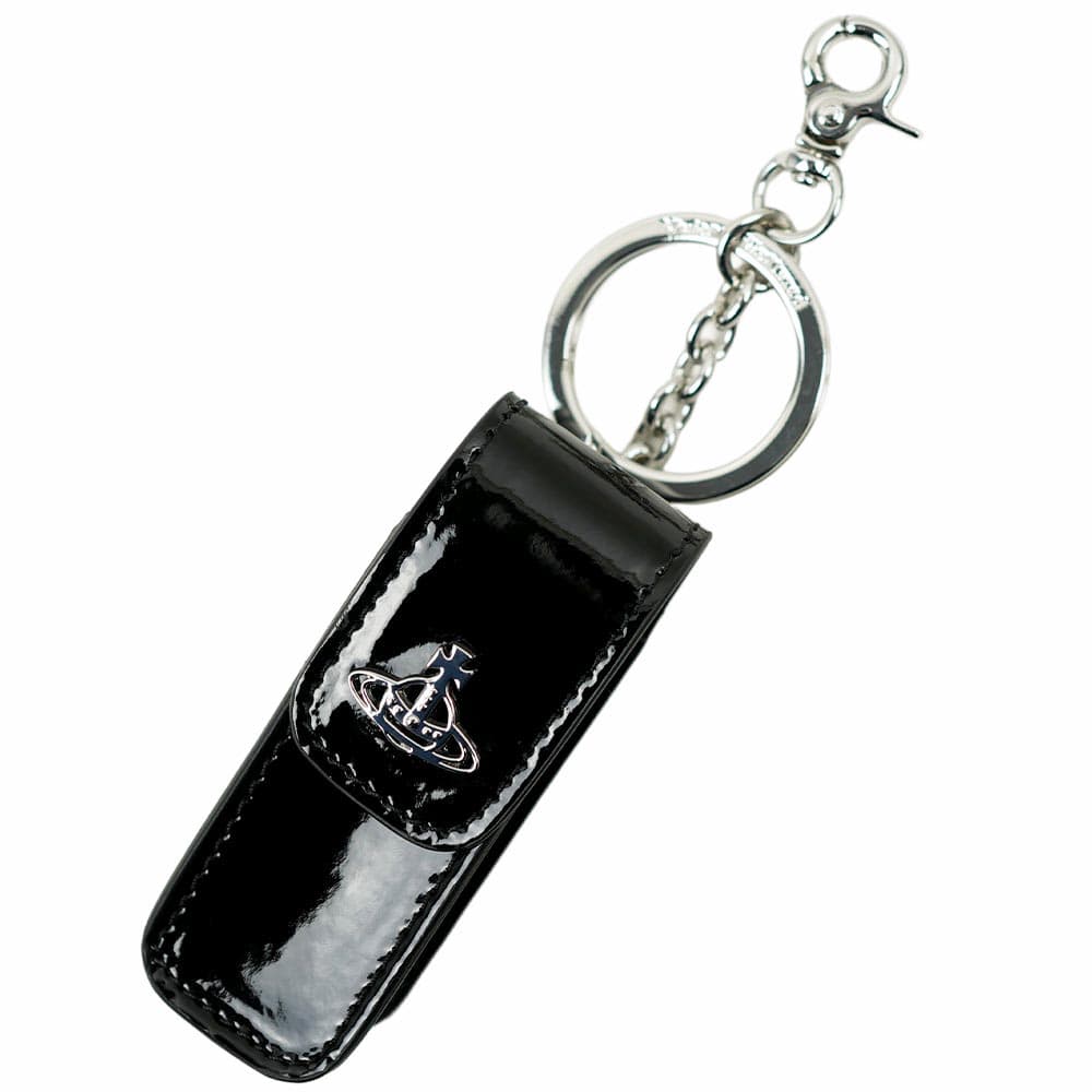 ヴィヴィアンウエストウッド 足がかり輪っか キーホルダー 棒紅容れもの 黒いこと Vivienne Westwood 53040016U L001O N403 53040016U-L001O-N403