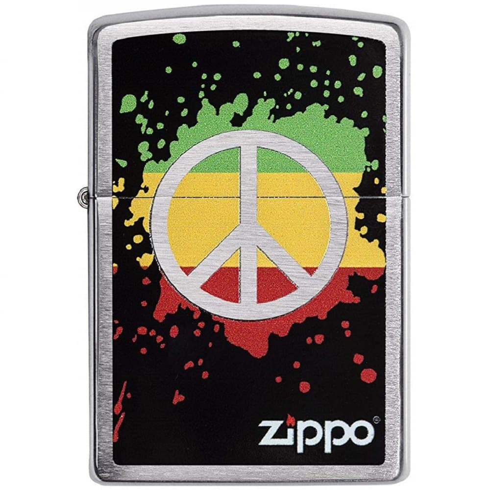 楽天市場 Zippo ジッポー ジッポライター ピースマーク クロームサテーナ アクセサリーギフトのtys