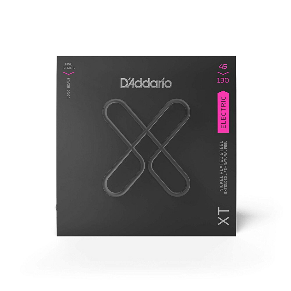 【ゆうパケット・送料無料】D'Addario ダダリオ ベース弦 XT コーティング弦 Long Scale 5弦 .045-.130 XTB45130