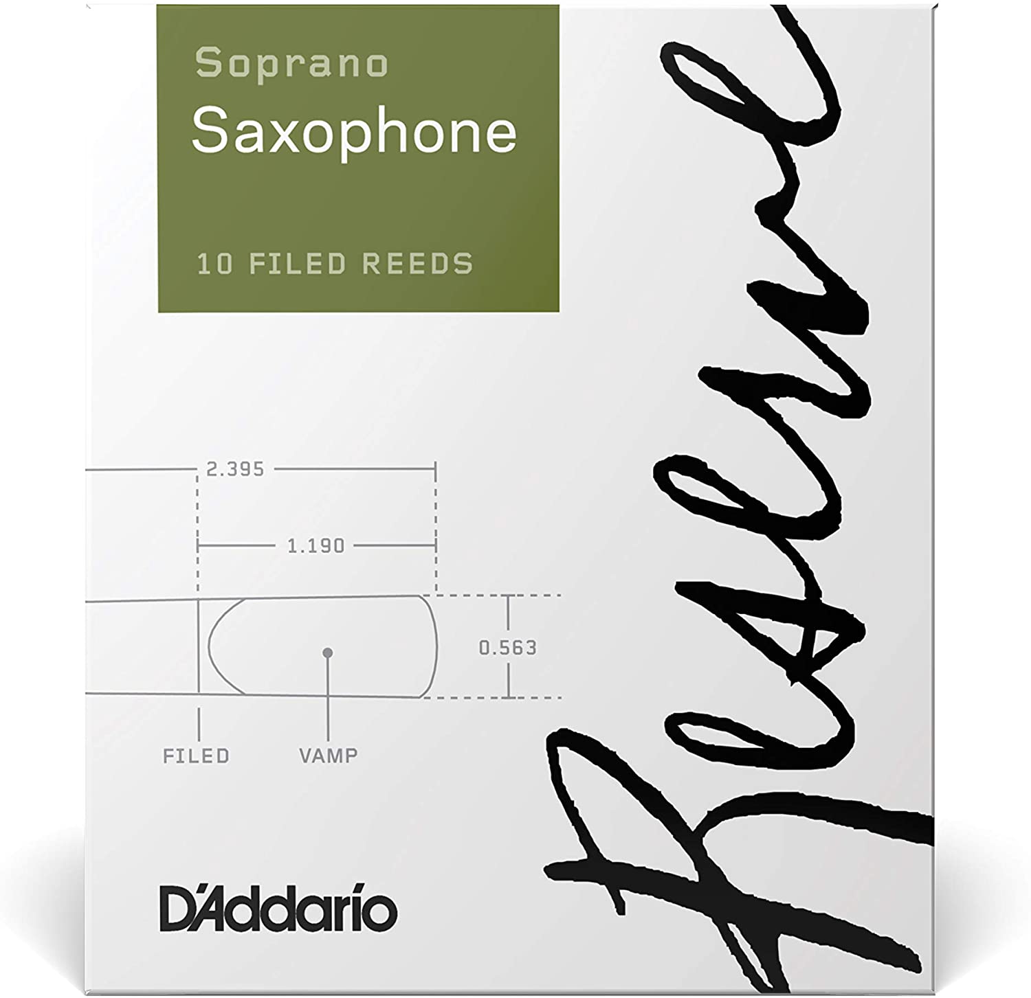 【ゆうパケット】【RICO(リコ)】D'Addario ダダリオ リード ソプラノサックス用 RESERVE DIR1030 [硬さ:3.0]  10枚入り 楽器ランド サンクス