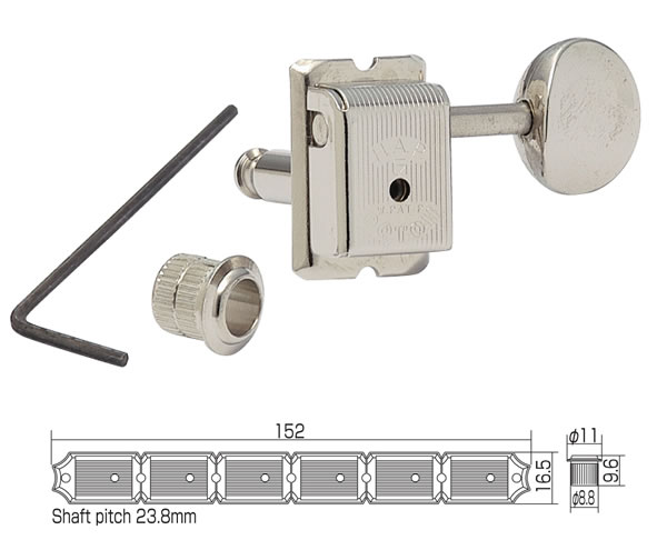 【送料無料】【ギターパーツ】【ペグ・マシンヘッド】　【GOTOH】ストラトタイプ用マシンヘッド　SD91-05M/N-6L HAPM｜楽器ランド　サンクス