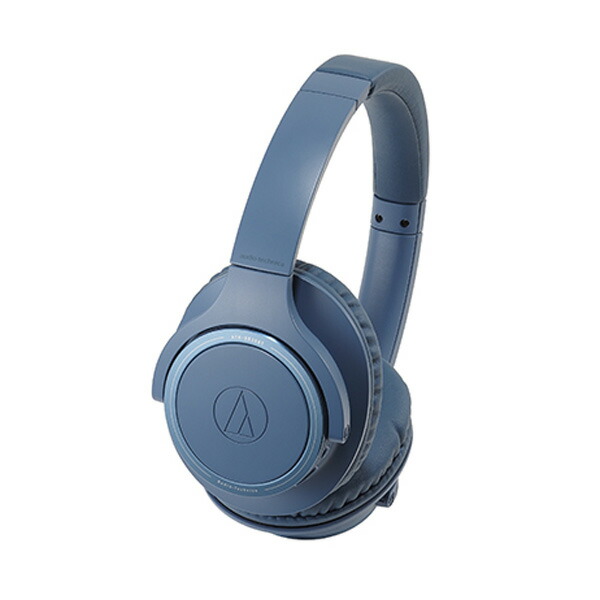 オーディオテクニカ ワイヤレスヘッドホン Bluetooth ブルー かわいい ワイヤレスイヤホン 高音質 日本メーカー製 iPhone Android対応 SoundReality ATH-SR30BTBL 【送料無料】