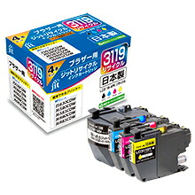 JIT ジット LC3119-4PK対応 リサイクルインクカートリッジ　4色セット JIT-B31194P