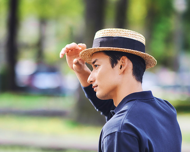 麦わら帽子 メンズ 60cm Uk H048 ストローハット 田中帽子店 鬼麦カンカン帽 57 5cm 国産 日本製 カンカン帽子 送料無料 麦わら