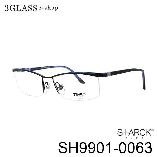STARCK EYES （スタルクアイズ) SH9901-0063 カラー 0063(ブルー/ブラック) 56mm メガネ 眼鏡 サングラス starck eyes sh9901-0063【店頭受取対応商品】