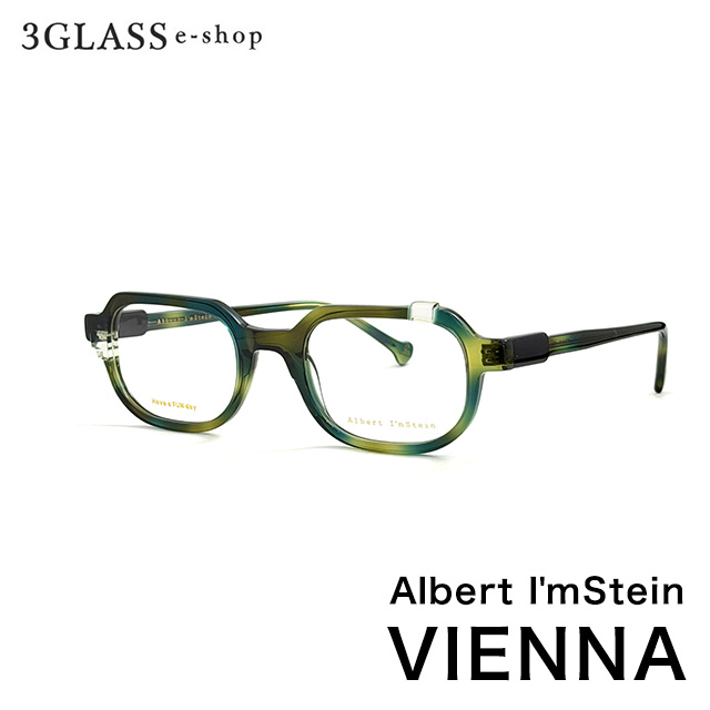 Albert I\'mStein(アルバートアイムシュタイン)VIENNA 53mm3カラー 3(ビリジアン/オリーブ) 4(レッドブラウン/ミルキーグレー) 5(ベージュ/ライトブルー)メンズ メガネ サングラス 眼鏡Albert I\'mStein vienna【店頭受取対応商品】|3Glass・e−shop
