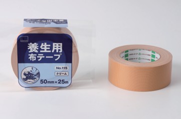 オカモト okamoto 布養生テープ Ｎｏ.１１５ ５０ｍｍｘ２５ｍ クリーム １ケース（３０巻）価格です 代引き不可商品です 沖縄・離島は 別途送料かかります