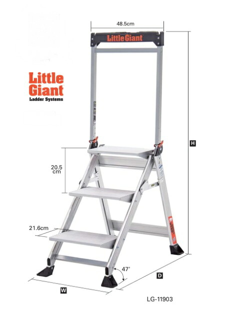 法人様限定長谷川工業Lｉｔｔｌｅ　Ｇｉａｎｔリトルジャイアント上わく付き作業台ジャンボステップLG-11903代引き不可商品北海道・沖縄・離島は別途運賃かかります｜3休TOOL店