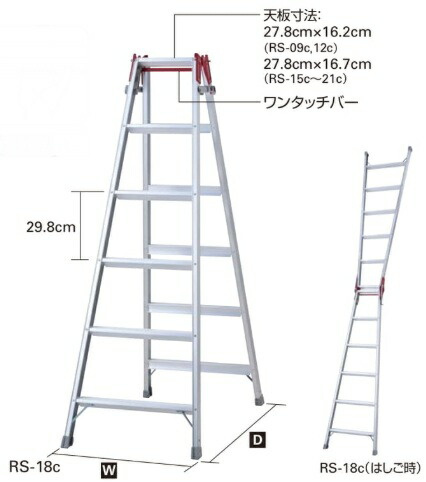 法人様押さえるです長谷川製作掛けはしご兼用脚立RS-15c代引っ張ること不可商いものです。北海道・沖縄・離島は別途交通費かかります。