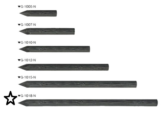 大研化成工業 樹脂製杭 100φ擬木杭　穴なし ダークブラウン G-1018-N（穴なし） 約100ｍｍｘ1800ｍｍ （直径ｘ長さ） 穴径　約15ｍｍ １梱包（2本）価格です 代引不可商品です 北海道、沖縄、離島、一部地域は 別途送料かかります