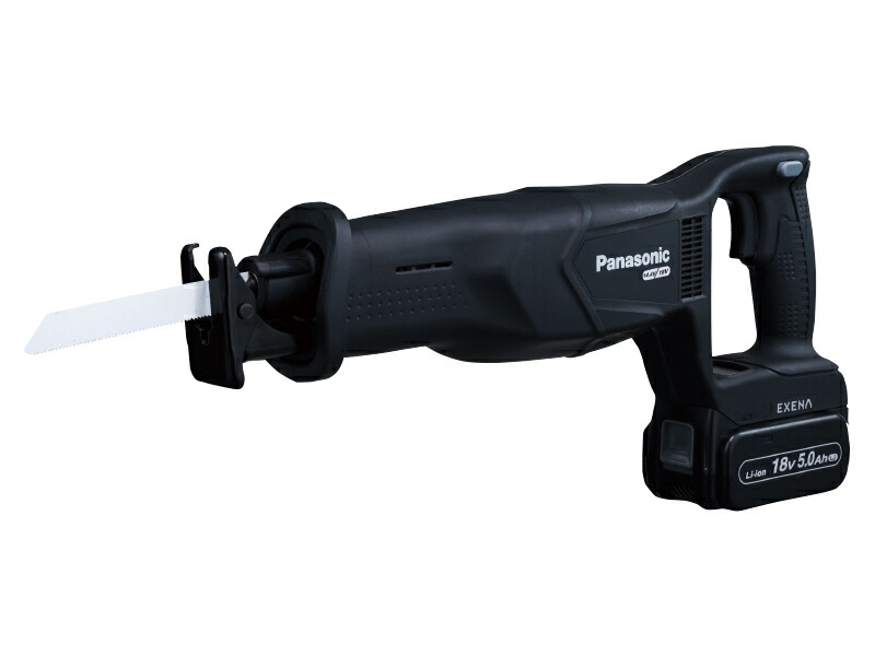パナソニック 充電レシプロソー 18V　5.0Ah　60分充電 電池パックセット品 Dual（デュアル） EZ45A1LJ2GーB（黒） 代引き不可商品です。 北海道・沖縄・離島は 別途送料かかります