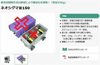 マイト実業乾電池溶接機 ネオシグマ3 150 乾電池ボックス席部のみNSGIII-150K沖縄・離島は別途交通費かかります代引不可