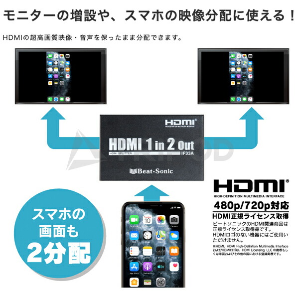 IF33A HDMI 2分配器|輸入車オーディオ専門店 TRIPOD