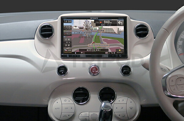 楽天市場 F500 06be Bk Can フィアット500 アバルト595８インチナビ取付キット 純正7inch Uconnect Usb 1個専用 輸入車オーディオ専門店 Tripod