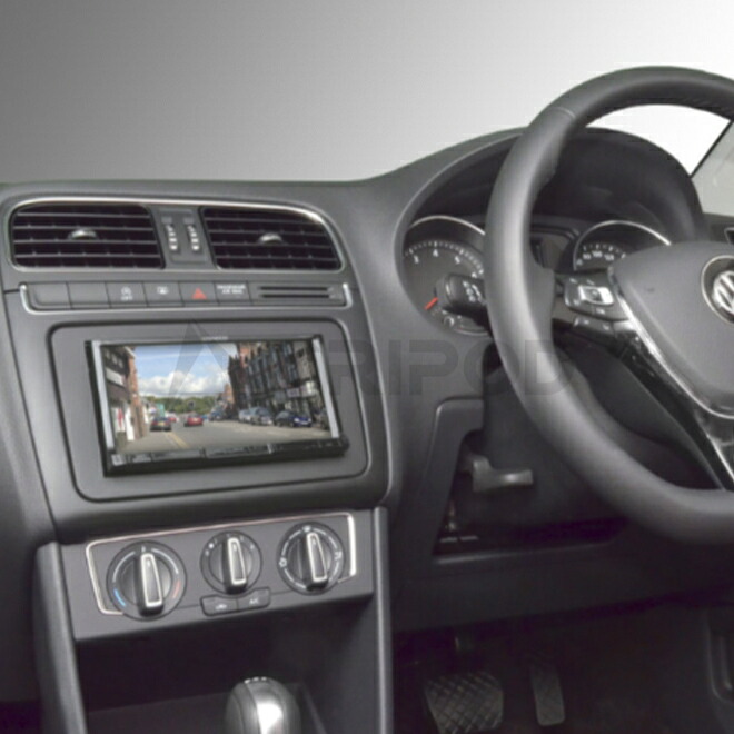 GE-VW213G　 ザ・ビートル /ポロ/クロスポロ　CompositionMediaシステム付車に、市販の2DINサイズのカーAVを取付けるキット
