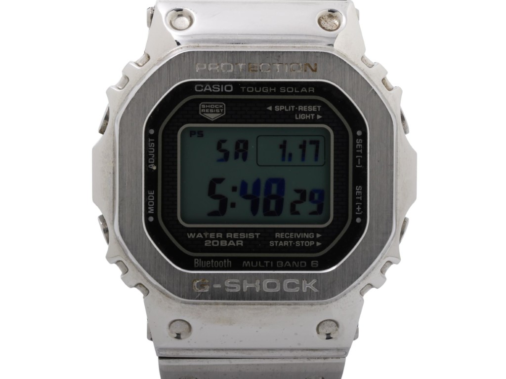 CASIO カシオ 腕時計 G-SHOCK FULL METAL 5000 SERIES GMW-B5000D-1JF ブラック シルバー系 ステンレススチール メンズ デジタル 美品【本物保証】【中古】
