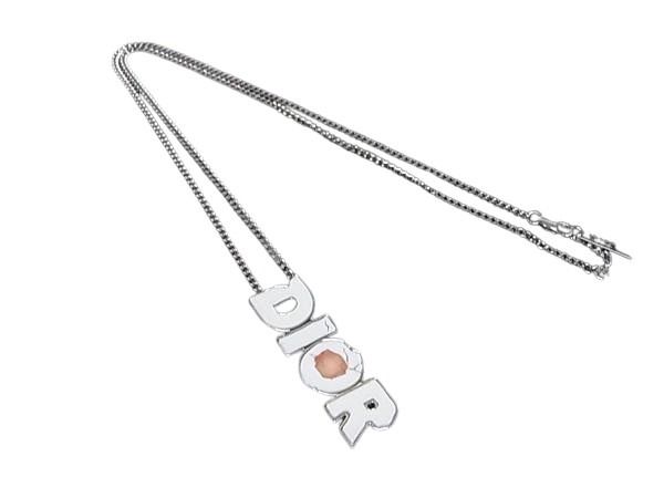 ChristianDior クリスチャンディオール ネックレス ダニエルアーシャム コラボ シルバー ホワイト メタル ユニセックス 美品【本物保証】【中古】