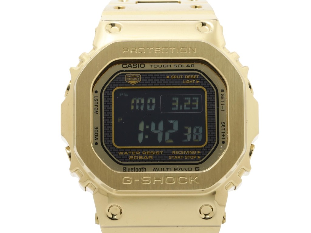 CASIO カシオ 腕時計 G-SHOCK FULL METAL 5000 SERIES GMW-B5000GD-9JF ブラック ゴールド系 ステンレススチール メンズ デジタル 新品未使用展示品【本物保証】【中古】