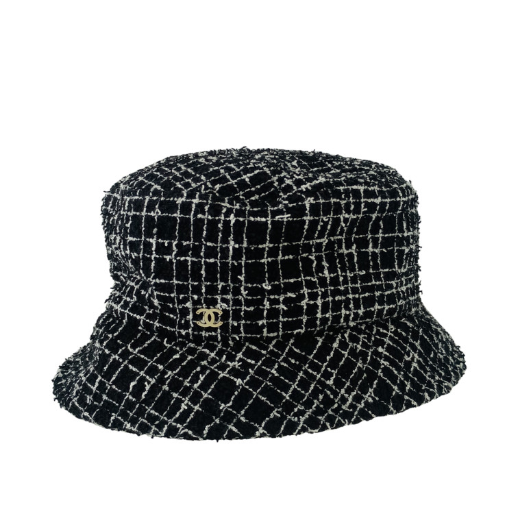 楽天市場】【シャネル】Chanel ツイード ココマーク 千鳥柄 帽子
