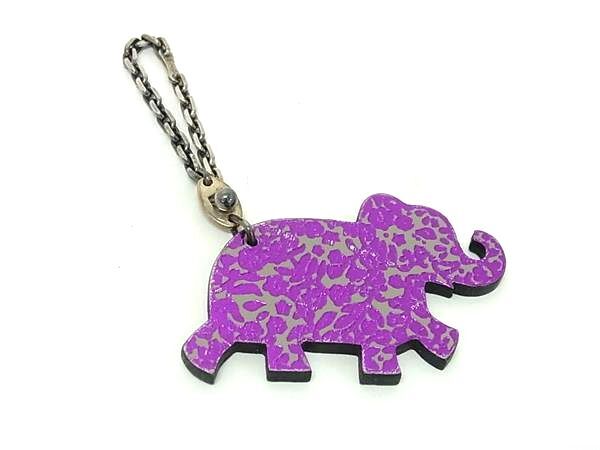 希少✨　HERMÈS アニマルチャーム レザー イノシシ　猪　エルメス HERMES - 【中古】 エルメス バッグチャーム レザー シルバー925