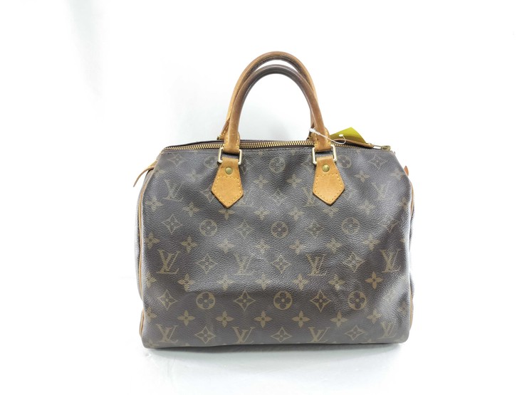 LOUIS VUITTON ルイヴィトン ハンドバッグ スピーディ35 M41107 ブラウン モノグラム・キャンバス レディース ミニボストンバッグ ゴールド金具【本物保証】【中古】